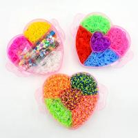 Set De Cajas De Corazones Para Hacer Pulseras Con Banda De Goma Elástica DIY Juguetes Artísticos Para Niños Cinta De Silicona Artesanía Infantil - details 7