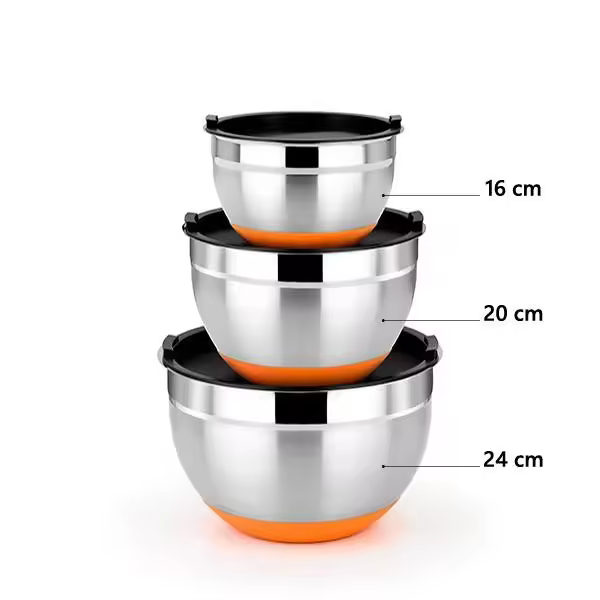 BRA BOWL  16 CM EFFICIENT INOX Con tapa - 1