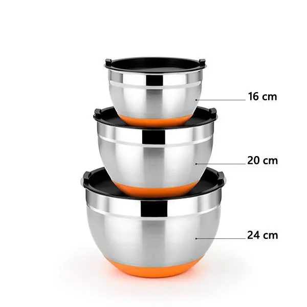 BRA BOWL  16 CM EFFICIENT INOX Con tapa - 1