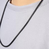 Collar Clásico De Enlace De Caja HIYEE En Negro Para Hombres Y Mujeres Acero Inoxidable Joyería DIY Regalo Con Diámetro De 2mm/3mm/4mm/5mm - details 10