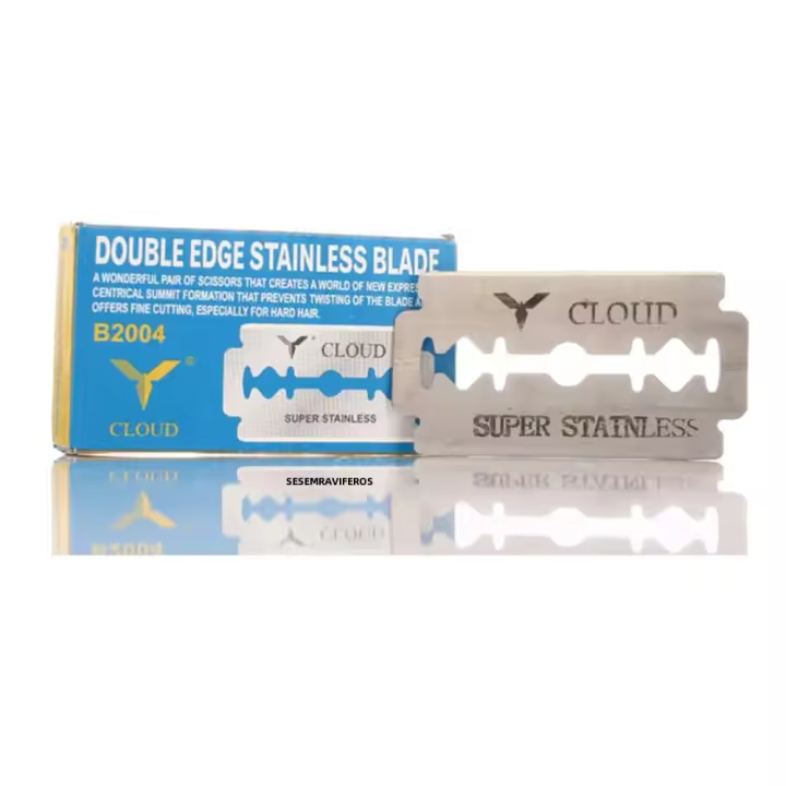 Cuchillo De Afeitar Profesional Para Barbearía Doble Faja Pliega Herramientas De Peluquería Acero Inoxidable Y Plástico Ecológico Para Hombre Uso En Rostro Axilas Bikini Y Cuerpo - 1