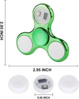 Spinner Juguete anti ansiedad Reductor alivio del estres, plata , niños, adultos, NUEVO, ENVIO 24H - details 6