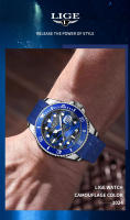 Reloj De Pulsera Deportivo Para Hombre LIGE Quartz 3Bar Impermeable Luminoso Fecha Militar Casual Silicona + Caja Reloj De Pulsera De Moda - details 2