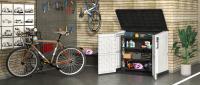 Caja De Almacenamiento De Resina Horizontal Exterior 35 Cubicos Gran Capacidad Para Bicicletas Y Herramientas Resistentes Al Clima - details 5