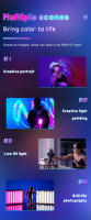 Luz De Video RGB MAMEN 70° Con Batería Recargable De 4000mAh Luz De Cámara LED Para Youtube Vlog Autoefie CRI95+ Aluminio Ajuste De Brillo 0-100 - details 11