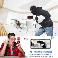 Cámara Mini USB AP Hotspot IP 4MP Con Ángulo De Visión Ultra Ancho De 120° Detección De Movimiento Visión Nocturna Vigilancia De Video Cámara De Seguridad - details 9
