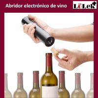 LoLek Set de Apertura de Vinos, con cortador de aluminio, vertedor y tapon, tiene una base para mantener todos los productos juntos. usa 4 pilas AA para nunca quedarse sin abrir tu vino preferido - details 1