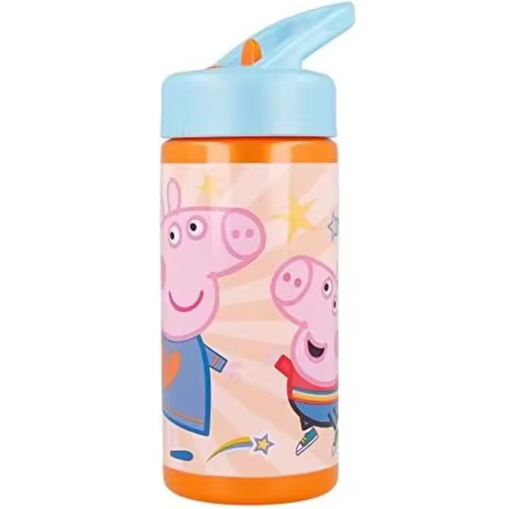 SAFTA - BOTELLA 410ML PEPPA PIG "HAVING FUN"- Botella de tus personajes favoritos - Botella diseño único y licencia oficial By PEPPA PIG "HAVING FUN" - 1