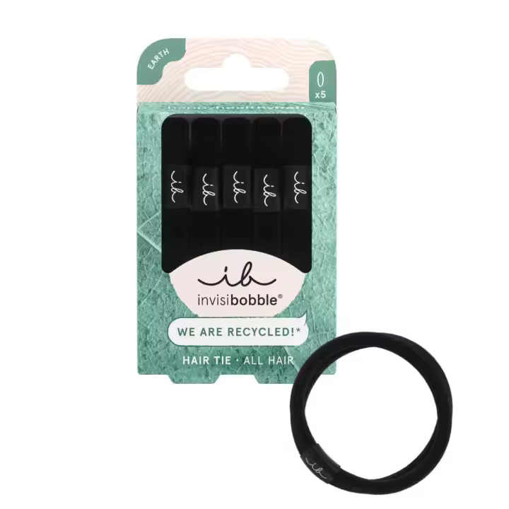 Invisibobble-Elástico-HAIR TIE BLACK-Conf. 5 bandas Elá sticas5 - 1
