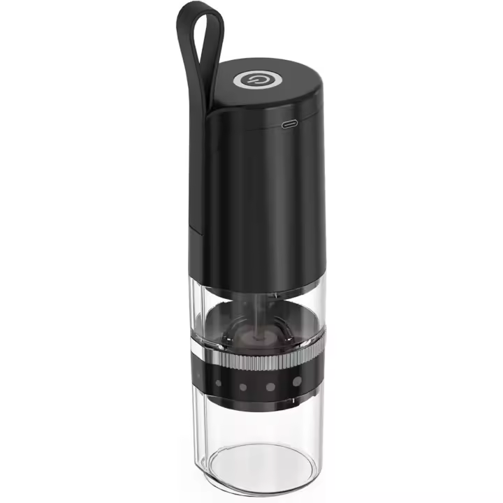 Molinillo de café eléctrico de frijoles, portátil, ajustable, recargable, adecuado para viajes al aire libre, molinillo de molienda ajustable - 1