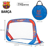 FC Barcelona portería fútbol infantil pop-up, 4 en 1 con dianas, tamaño 120x80x80 cm, incluye bolsa de transporte, ideal para practicar puntería, jardín o parque, desde 3 años - details 3