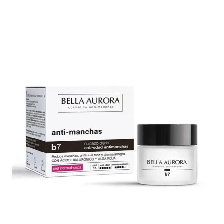 bella aurora b7 crema hidratante antimanchas aclarante spf15 50ml — oferta en Miravia