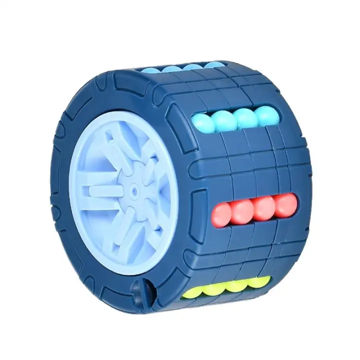 Juguete Educativo Montessori 3D Cubo Cilindro Juego De Rompecabezas Giratorio Para Aliviar El Estrés Juguete Infantil Para Niños Mayores De 14 Años - 1