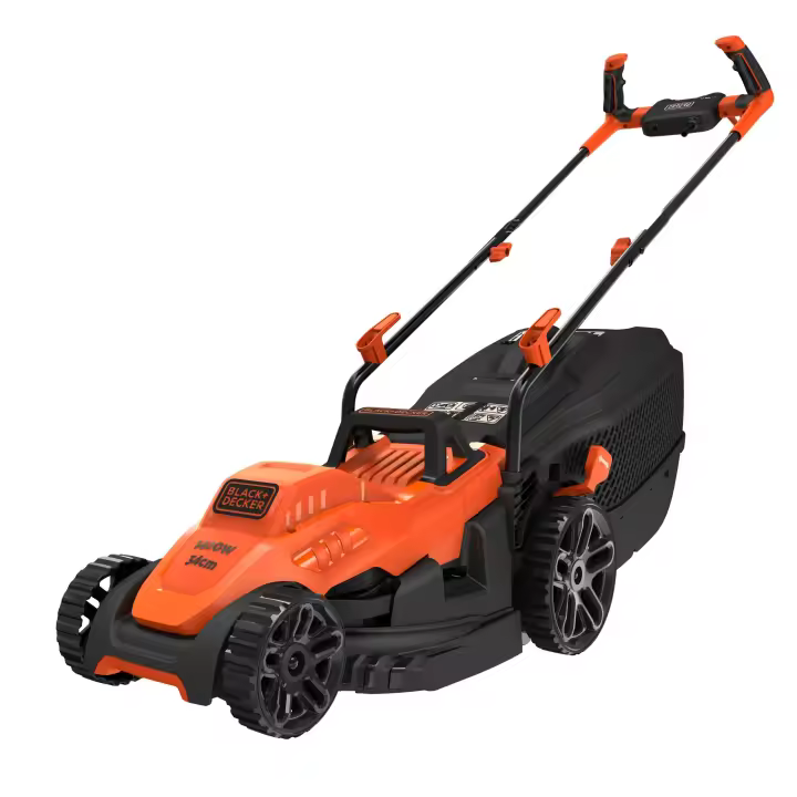 Black & Decker BEMW461BH-QS - Cortacésped 1400W 34cm con empuñadura engomada - 1