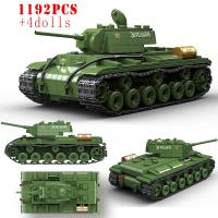 Bloques De Construcción Militar Sherman M4A3 Tanque Medio UK Churchill KV-1 Panzer IV T-34 Juguetes Educativos Para Niños Regalos Para Adultos - details 4