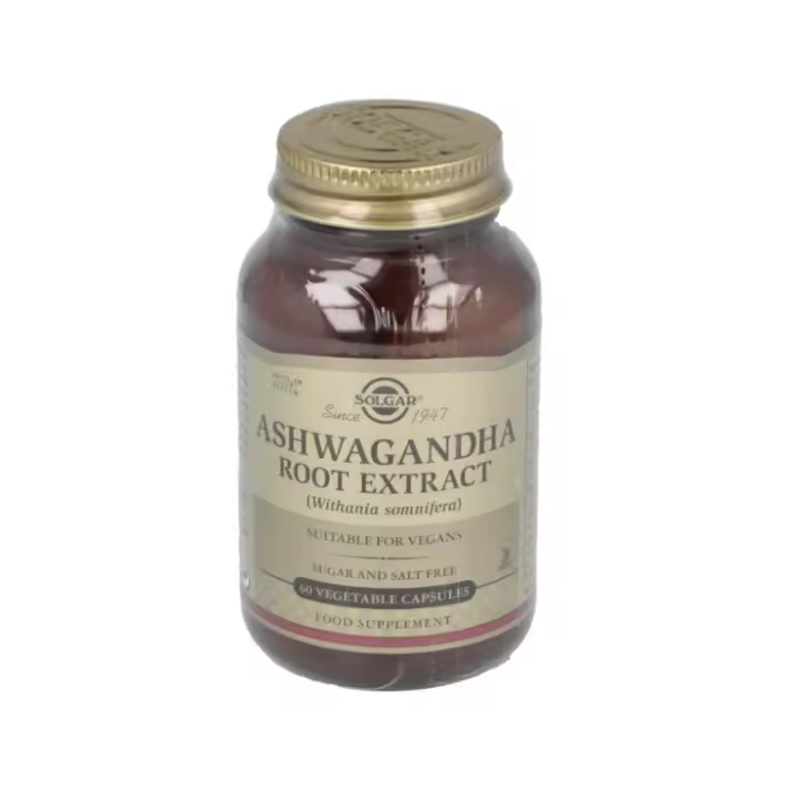 SOLGAR ASHWAGANDHA ROOT EXTRACT 60 CAPS - 1