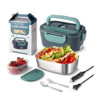 Calentador de comida eléctrico, sin necesidad de agua, ideal para uso en automóviles y hogar. Tupper térmico eléctrico que se calienta enchufado, perfecto para comida de oficina, llevar al trabajo o como regalo. - details 0