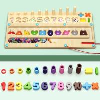 Juego De Puzzle Educativo Montessori De Madera Con Imanes Para Niños Juego De Matemáticas De Aprendizaje Color Sorting Y Formas Para Edad Infantil - details 6