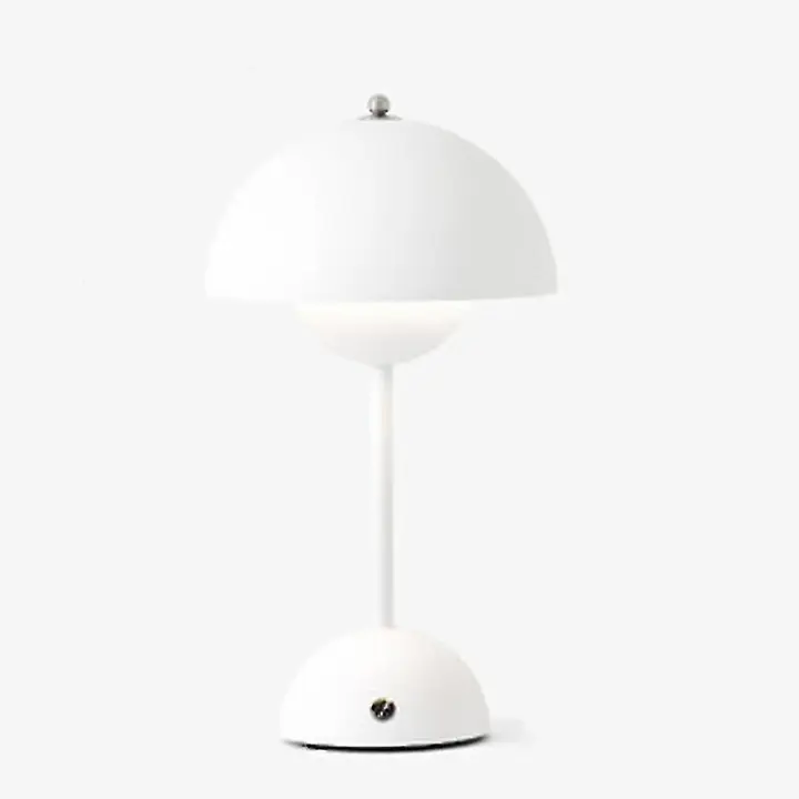 Nórdico recargable flor lámpara de mesa mesita de noche lámpara de escritorio seta dormitorio Mesa decoración noche lámpara de mesa noche luces - 1
