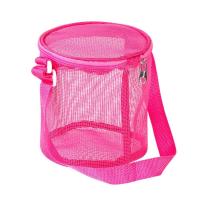 Bolsa De Playa Malla Para Niños Organizador De Juguetes Con Cremallera Y Correa Ajustable Bolsa De Almacenamiento Redonda Para Niños Recolección De Conchas - details 4