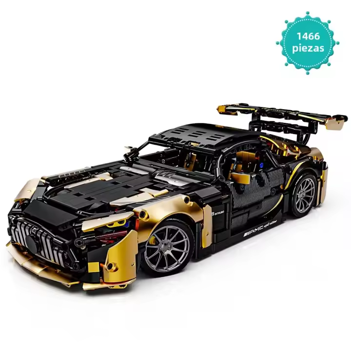 MOC Construcción De Coche De Carreras 1:14 Set De Bloques Deportivos 1466 Piezas Para Niños Y Adultos Juguetes De Cumpleaños - 1