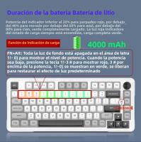 Teclado Mecánico De Juegos E-YOOSO Z82 RGB Con Bluetooth Y Cable 2.4G 3 Modos Para PC Portátil Computadora 82 Teclas - details 6