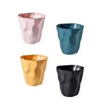 Cesta De Papel De Papelera Minimalista Sin Tapa Para La Casa Cocina Baño Lavandería Y Habitaciones Interiores Material PP - details 1