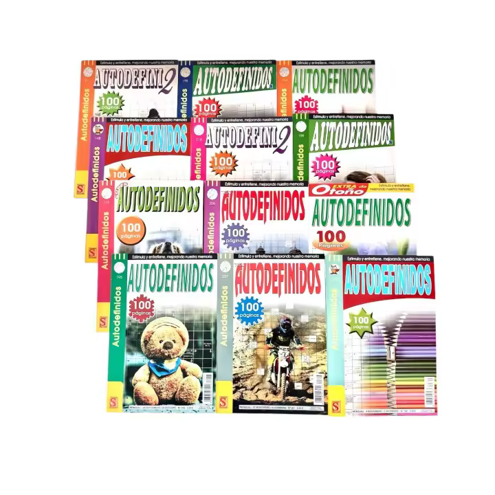 Autodefinidos Variados En Pack de 4 Libros Surtidos De Distintos Modelos Entretenimiento Y Desafío Para Adultos Distripubli - 1