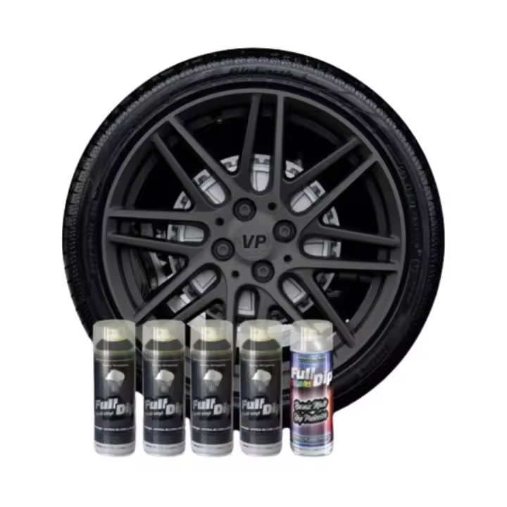 AutoFullCar - PACK 4 SPRAYS - FULL DIP GUN METAL CON PROTECCION MATE - 400ml Unidad - 1