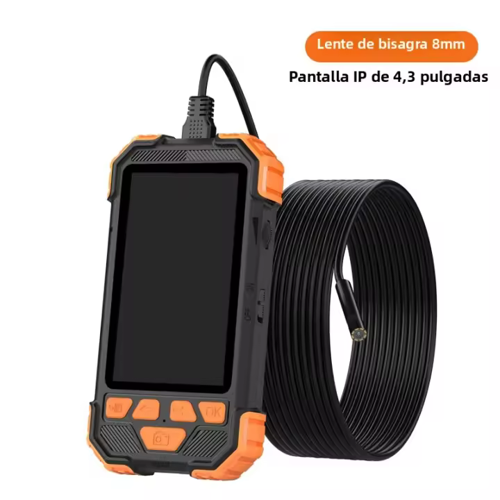 Cámara De Endoscopio Industrial VISHRT De 4.3 Pulgadas IPS Con Lente Dual/Triple Cable Rígido Para Inspección De Tubos Y Piping - 1