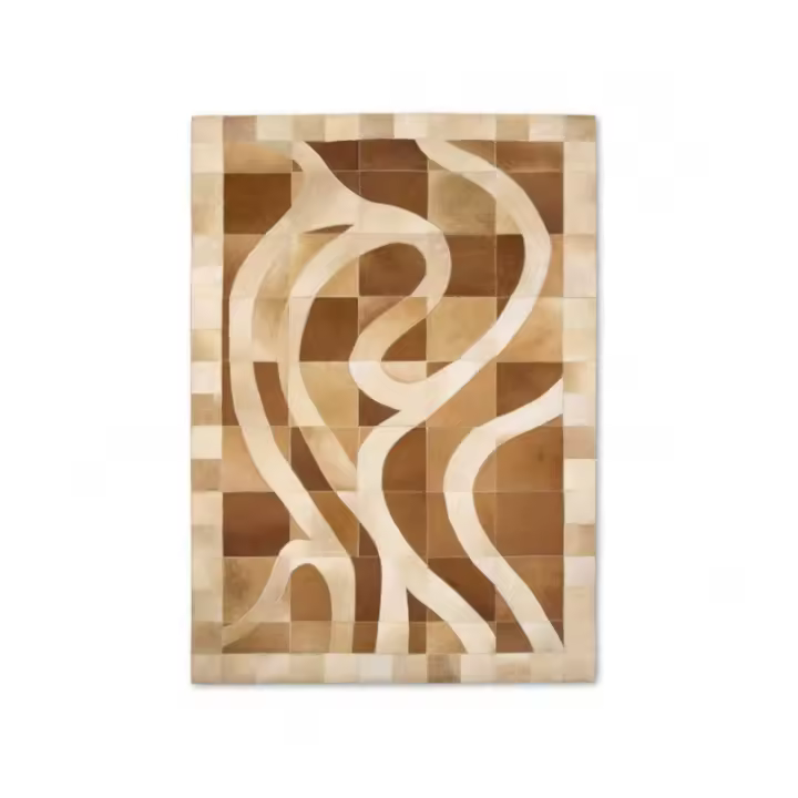 Alfombra Patchwork Piel de Vaca WILLEN- Varias medidas - Zerimar. - 1