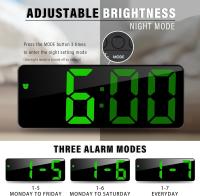 Despertador Digital LED Pilas Viaje Sin Tictac con Repetición - details 1