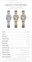 Reloj De Cuarzo Para Mujer Ultrafino De Acero Inoxidable Estilo Fashion Y Casual Resistente Al Agua Con Manos Luminosas Y Dial Circular - details 3
