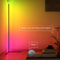 Lámpara De Piso Inteligente 150CM Con Control Por TUYA APP Cambio De Color RGB Trabaja Con Google Y Alexa Decoración Para Sala De Estar Y Game Room - details 0