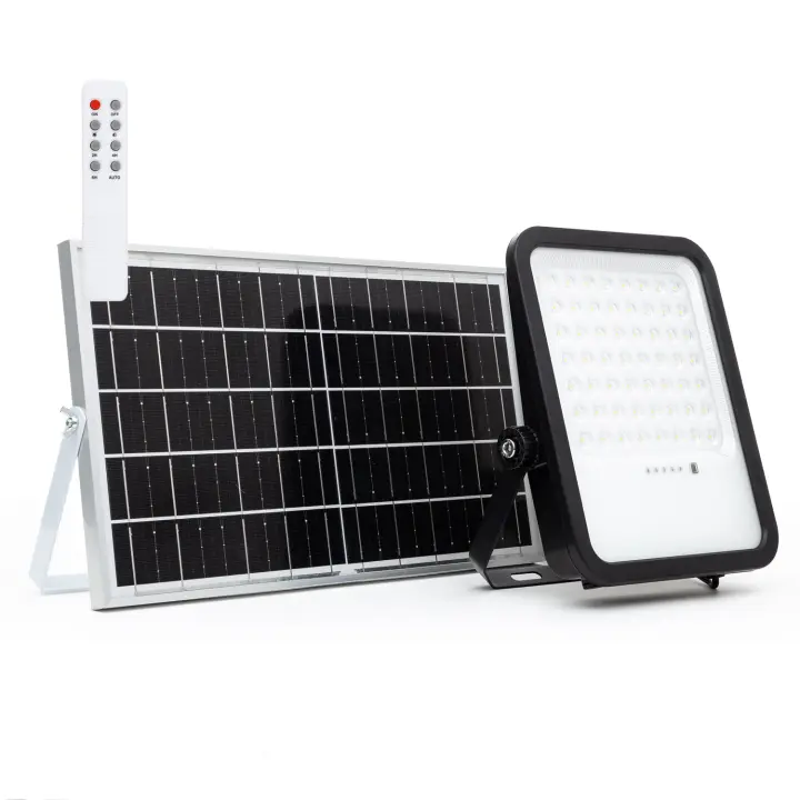Ledkia Foco Proyector LED Solar 1650 lm IP65 con Control Remoto Nurda 4000K Blanco Neutro - 1