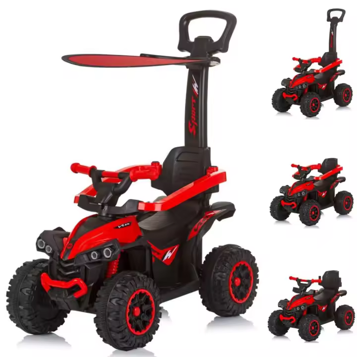 CHIPOLINO Correpasillos ATVs con Mango Parental y Capota de Chipolino - 1
