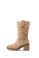 Paloma Wang Botas de Gamuza Beige con Tacón Medio - details 4