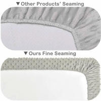 Sábana De Cambio Suave Con Puntos Minky Y Funda Para Almohada De Amamantamiento Para Bebé Niño Y Niña 2PCS Tamaño Medio Material Poliéster - details 5