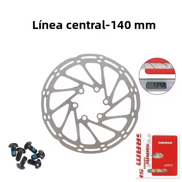 Rotas De Freno Para Bicicleta De Montaña Y Carretera Hidráulico Disco Acero Tamaño 140mm 160mm 180mm 203mm Color Plata/Arco Iris - 1