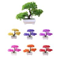 Arbusto De Bonsái Artificial Pinacio En Maceta Ornamento De Escritorio Planta Simulada Mini Potted Para Decoración Del Hogar - details 9