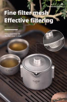 Tiartisan Hervidor De Agua De Titanio Ultraligero Portátil 180ml Con Capa Doble Y Tapa Para Camping Al Aire Libre Y Viajes - details 4