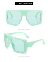 Gafas De Sol Cuadradas Punk Oversize Para Hombre Y2K Tendencia Única Con Lente UV400 Para Ciclismo Y Conducción - details 21