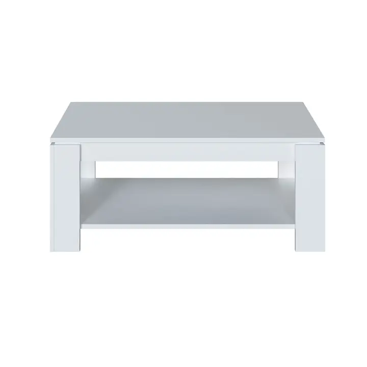 Meimon Mesa de Centro Elevable Flow – Diseño Moderno en Blanco Artik, con Almacenamiento Oculto, Superficie Elevable para Uso como Escritorio o Comedor, Materiales de Alta Calidad, Bisagras Metálicas Resistentes, Tacos Antirayas y Fácil Mantenimiento - 1