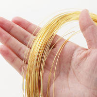 Hilo De Cobre Para Joyería 2M 14K/18K Gold Color Plated Brass Para Embossing DIY Material De Joyería Hecho a Mano - details 11