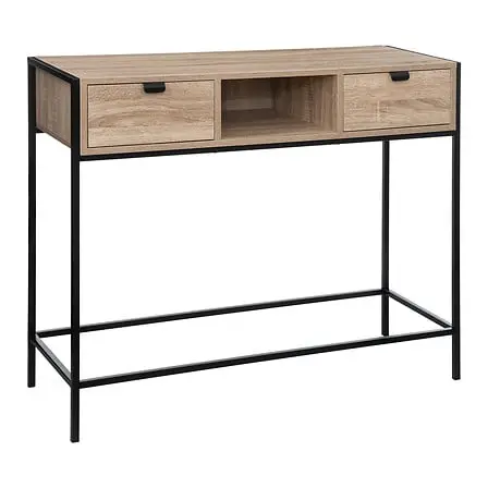 CONSOLA ALIOJ CON EFECTO MADERA NATURAL  MARCA 5 FIVE - 1