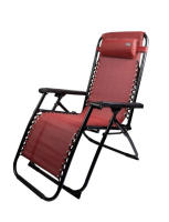 SANCO STORES- 2 tumbonas atosa plegables reclinables de gravedad cero en rayas azules muy robusta de medidas 51,50 x 90 x 108 resistente hasta 150 kilos - details 0