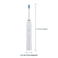 Cepillo De Dientes Eléctrico Sonic Recargable 6 Modos Electrónicos Con Cabezas De Reemplazo Impermeable Limpia Para Adultos - details 7