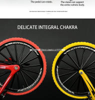 Mini Modelo De Bicicleta De Aleación 1:8 Con Estante De Estacionamiento Metal Diecast Regalo Para Niños Juguete De Simulación Azul Bicicleta De Montaña Para Niños Y Adolescentes - details 8