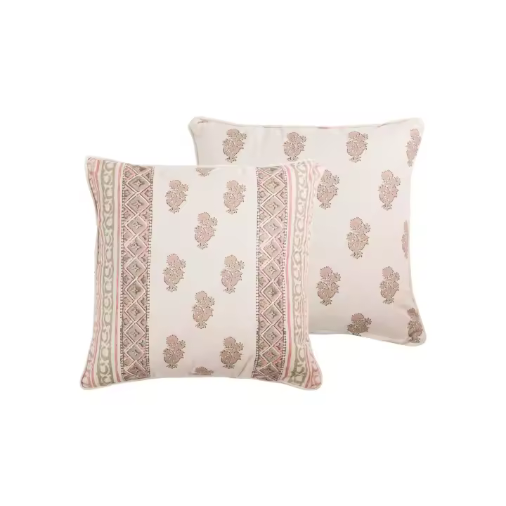 Cojín Decorativo Adda Home Modelo Flores de Lino 45x45 Cm - Estilo y Comodidad - 1