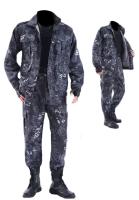 Overoles De Piel De Python Negro Resistente Al Desgaste Para Hombres Traje Suave De Motocicleta Exterior Uniforme De Seguridad Laboral - details 3